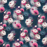 Seide, Satin, Floral, 30643-3