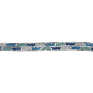 Band, Kristalle, 20 mm, 30630-005, Blau-Silbern