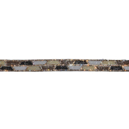 Band, Kristalle, 20 mm, 30630-006, Braun-Beige