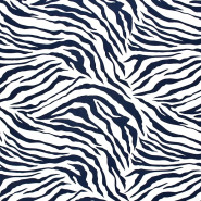 Gewebe, Viskose, Digital, Tierisch, 30667-035, blau