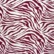 Gewebe, Viskose, Digital, Tierisch, 30667-070, bordeaux