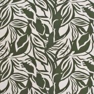Gewebe, Viskose, Digitaldruck, Natur, 30671-196, grün