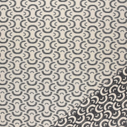 Deko-Jacquard, beidseiting, Breeze, 30695-402, Schwarz-Beige