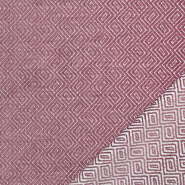 Polstergewebe, Samt, Geometrisch, 30700-300, Rosa