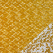 Polstergewebe, Samt, Geometrisch, 30700-500, Gelb