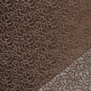 Polstergewebe, Samt, Natur, 30701-400, Dunkelbraun