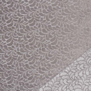 Polstergewebe, Samt, Natur, 30701-607, Grau Beige