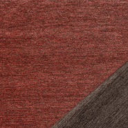 Dekosamt, Smoke, beidseiting, 30731-020, rotbraun