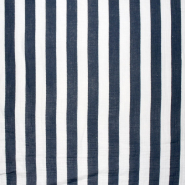 Musselin, doppelt, Streifen, 30745-8, blau