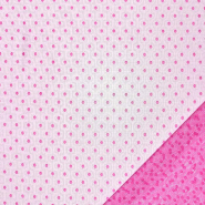 Netzstoff, elastisch, Punkte, 30808-40, Rosa
