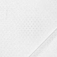 Netzstoff, elastisch, Punkte, 30808-54, Weiß