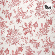 Deko, Druck, Bio, Digital, Floral, 30810-020, Rot