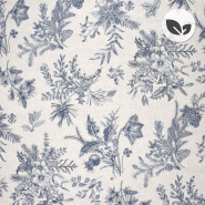 Deko, Druck, Bio, Digital, Floral, 30810-030, Blau