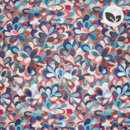 Deko, Druck, Bio, digital, Floral, 30817-002, Rot-Blau
