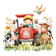 Bügelbild für Kinder, 100 x 100 mm, 30822-08