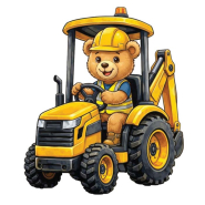 Bügelbild für Kinder, 100 x 90 mm, 30822-29