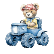 Bügelbild für Kinder, 90 x 95 mm, 30822-38