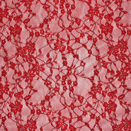 Spitze, elastisch, floral, 30208-410, Rot
