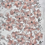 Spitze mit Perlen, floral, 30927-025, Rosa