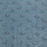 Jersey, Frottee, für Kinder, 30862-006, Blau