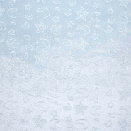 Velours Coral, beidseiting, für Kinder, 30969-003, Blau
