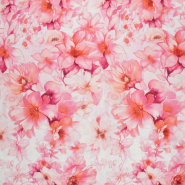 Wirkware dünner, Viskose, Floral, 30983-011, Rosa