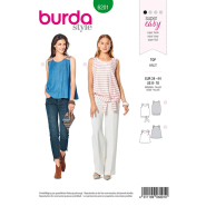 Burda Schnittmuster, Damentop, 6201