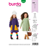 Schnittmuster Burda, Kleidchen mit langen Ärmeln, 9310